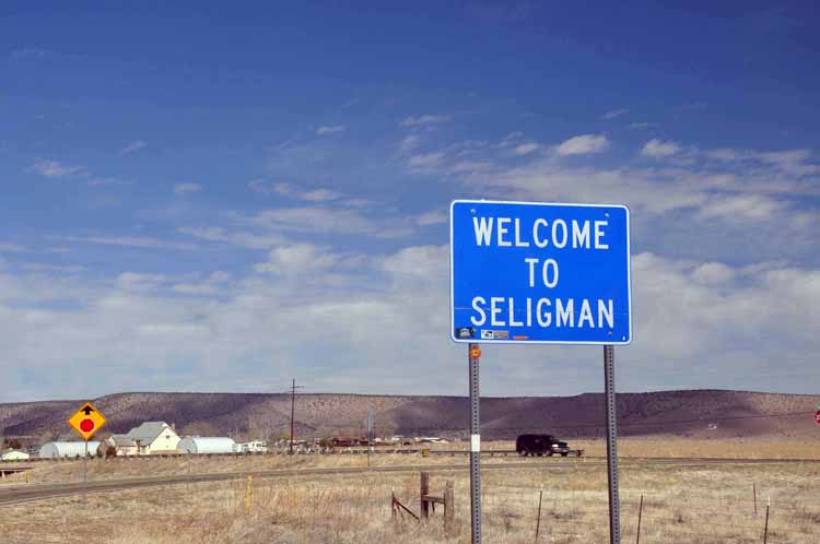 Seligman welcome sign